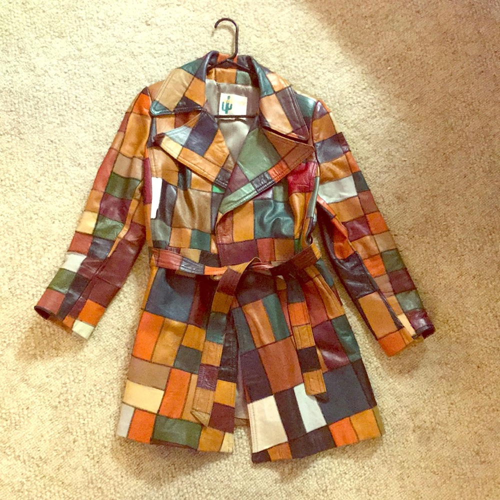 Vintage West Coast Leather Fashion Trench Coat